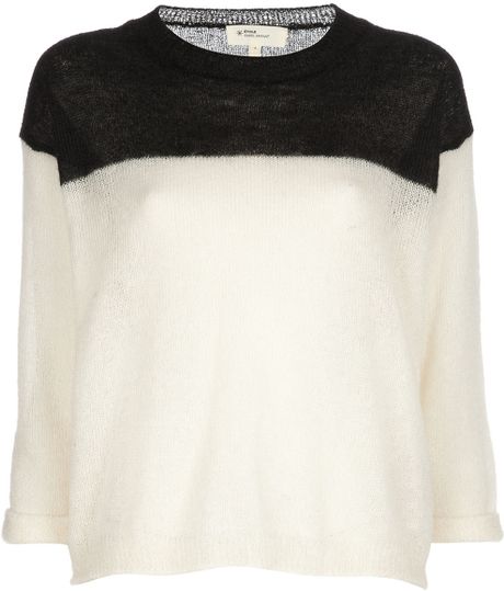 Etoile Isabel Marant Monochrome Jumper in Black - Lyst