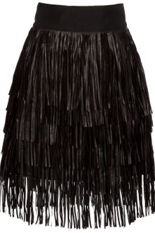 Giambattista Valli Leather Skirt - Lyst