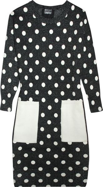 Markus Lupfer Rubber Polka Dot Dress in Black (charcoal) - Lyst