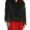 Diane Von Furstenberg Khiari Fur Coat in Black - Lyst