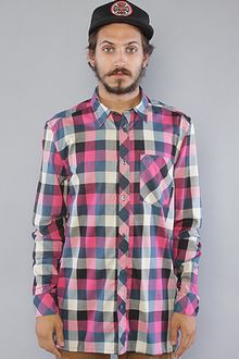 Wesc The Darcy Buttondown Shirt in Fuchsia - Lyst