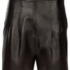 Alannah Leather Shorts in Black - Lyst