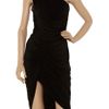 Alexander Wang Asymmetric Ruched Jersey Dress in Black - Lyst