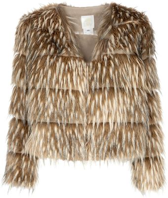 Anna Sui Faux Fur Jacket - Lyst