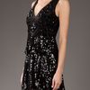 Anna Sui Deco Sequin Dress in Black - Lyst