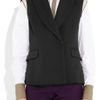 Bally Sleeveless Woolpiqué Blazer in Black - Lyst