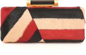 Diane Von Furstenberg Tonda Pony-skin Clutch - Lyst