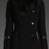 Mackage Tanya Fur Collar Coat in Black - Lyst