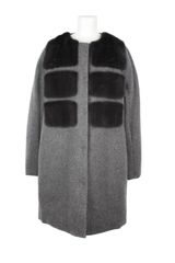 Moncler Gamme Rouge Cashmere Collarless Coat