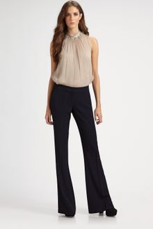 Theory Jeldra Wool-blend Fit and Flare Pants - Lyst