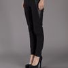 Yigal Azrouel Chain Leather Jean in Black (jet) - Lyst