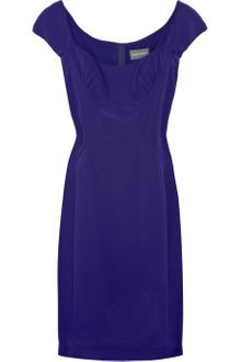 Zac Posen Cap-sleeve Silk-blend Dress - Lyst