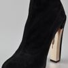 B Brian Atwood Edeline Suede High Heel Booties in Black - Lyst