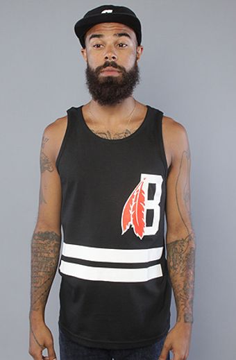  The Feather B Logo Tank Top in Black 