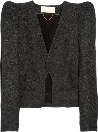 Vanessa Bruno Metallic Tweed Jacket - Lyst