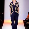 Bcbgmaxazria Spring 2012 Shoulderless Jumpsuit in Blue - Lyst