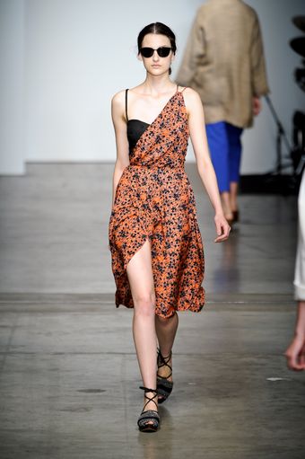 Rachel Comey Spring 2012 Asymmetric One-Shoulder Dress - Lyst
