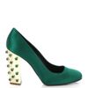 Stella Mccartney Green Satin Shoes in Green - Lyst