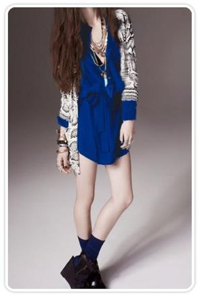 Twelfth Street By Cynthia Vincent Shirt Dress with Tie in Cobalt in Blue (cobalt) - Lyst