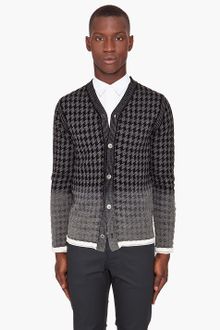Comme Des Garçons Houndstooth Cardigan - Lyst