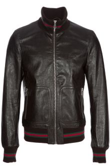 Gucci Leather Jacket - Lyst