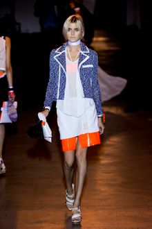 Rag & Bone Spring 2012 White and Orange Shorts - Lyst