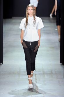 Alexander Wang Spring 2012 Black Mesh Pocket Cropped Pants  - Lyst