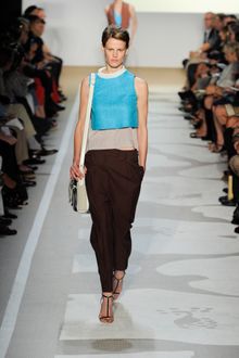 Diane Von Furstenberg Spring 2012 Brown Harem Suit Trousers - Lyst