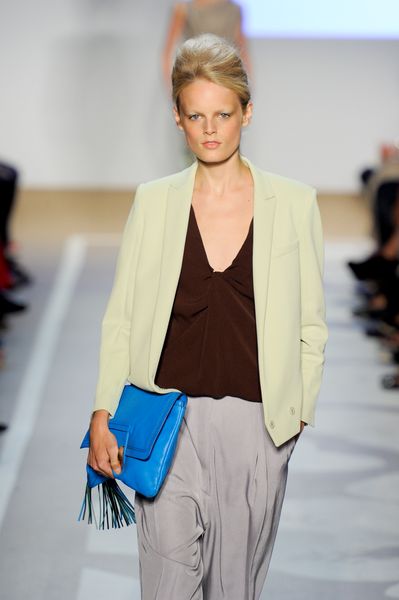 Diane Von Furstenberg Spring 2012 Brown Sleeveless Blouse in Brown - Lyst