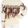Isabel Marant Yoan Woolmix Instarsia Sweater in Beige (cream) - Lyst