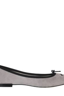 Repetto Grey Velvet Goat Leather Ballerinas - Lyst