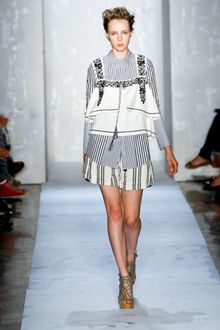Suno Spring 2012 Striped Shorts - Lyst