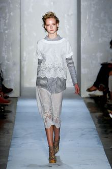 Suno Spring 2012 Black&White Relaxed Stripe Shirt - Lyst