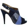 Cynthia Vincent Astrid Platform Sandals in Blue (navy) - Lyst