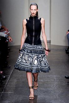Donna Karan New York Spring 2012 Tribal Print Full Skirt - Lyst
