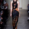 Donna Karan New York Spring 2012 Embellished Maxi Dress in Brown (black, brown, natural) - Lyst