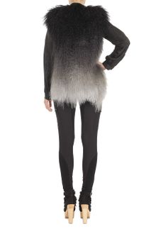 Matthew Williamson Dégradé Mongolian Lamb Gilet - Lyst
