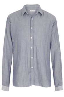 Oliver Spencer Blue Contrast Cuff Shirt - Lyst