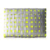 Poupee Couture Woven Apart Clutch in Silver + Neon Yellow in Silver - Lyst