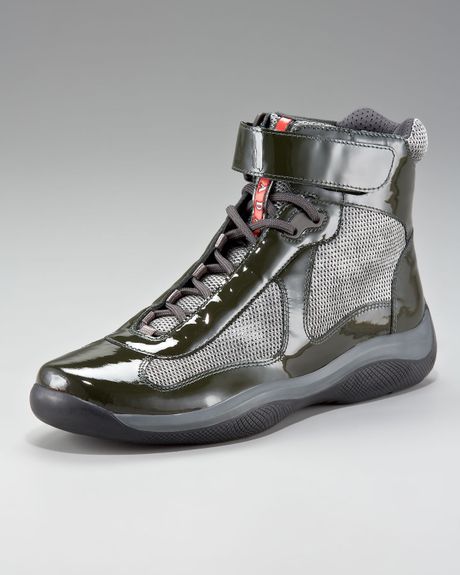 green prada trainers