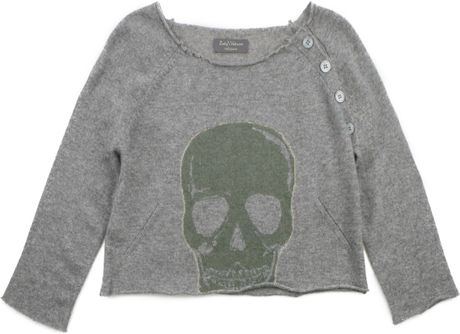 Zadig & Voltaire Pull Reglis Cut Bis Cashmere in Gray (grey) - Lyst