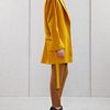 Acne Siri Short Aw11 Coat in Yellow - Lyst