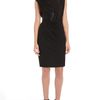 Alexander Wang Draped Dress with Cummerbund Detail in Black - Lyst