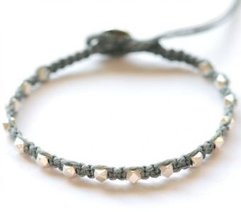 Bijouxbar By Vivien Frank Bracelet with Pure Silver and GRAY Irish w - Lyst