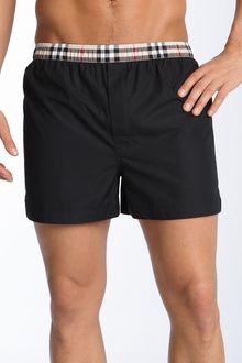 Burberry Check Print Woven Boxer Shorts - Lyst