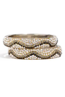 Chamak By Priya Kakkar Crystal Bangles (set Of 2) - Lyst