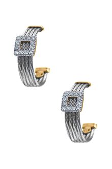 Charriol Classique Diamond Earrings - Lyst
