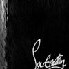 Christian Louboutin Artemis Glossedpython Shoulder Bag in Black - Lyst