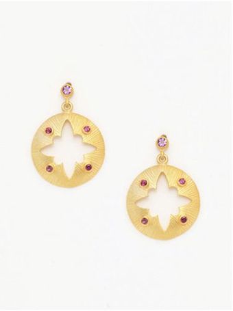 Eddera Star Clover Earrings - Lyst