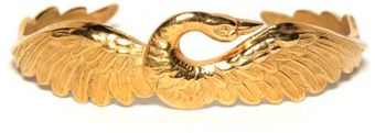 Eddera Swan Cuff Gold - Lyst
